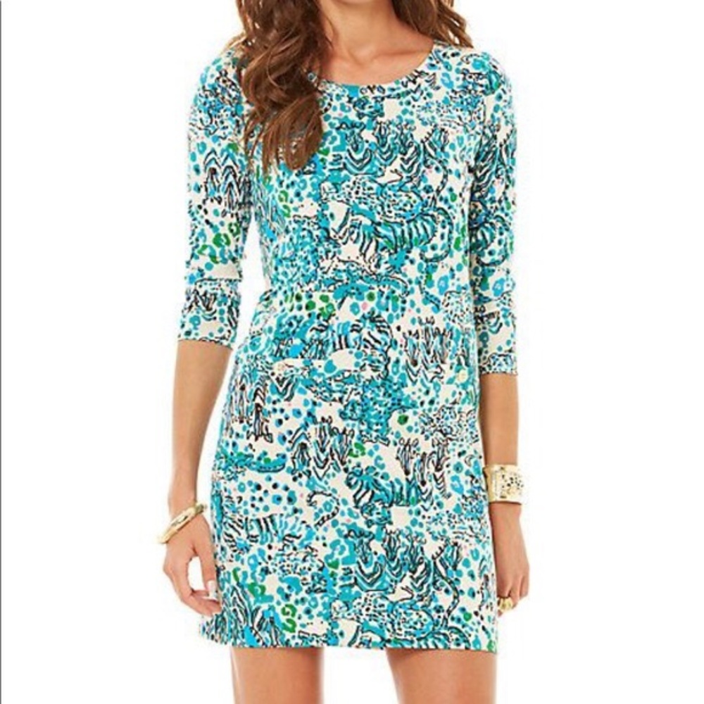 Corine Dress in Sea Oat Escapades print